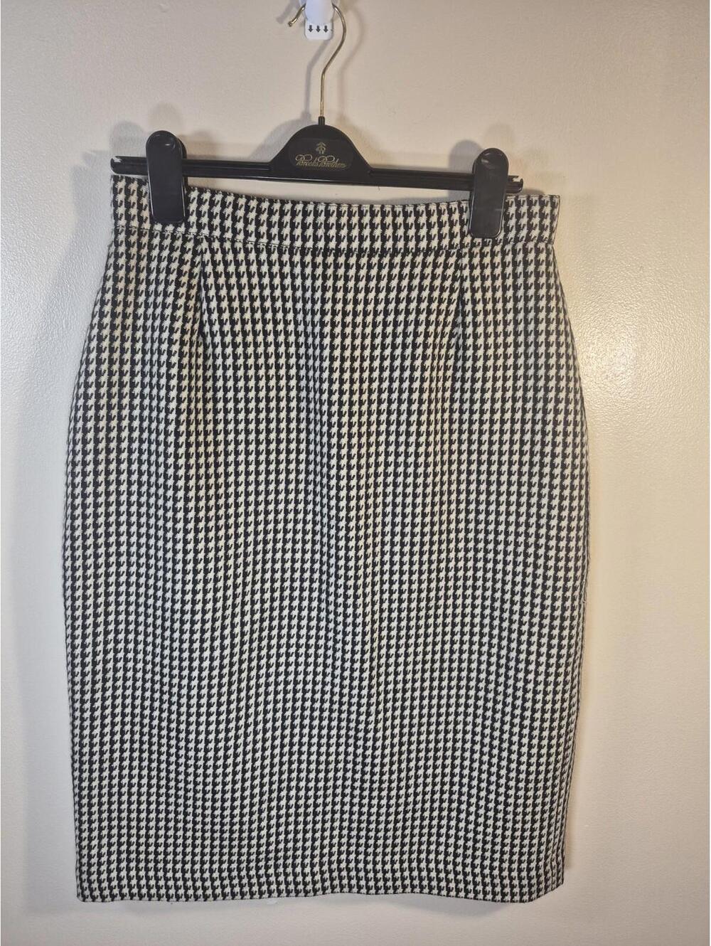 Windsmoor Black Pure New Wool Lined Work Office Pencil Skirt Sz 16,Vintage
